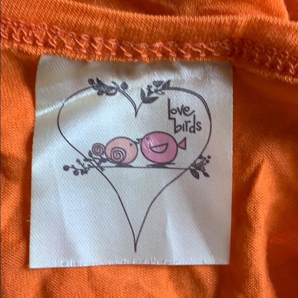 Orange Rhinestone Strappy Top - Picture 6 of 7